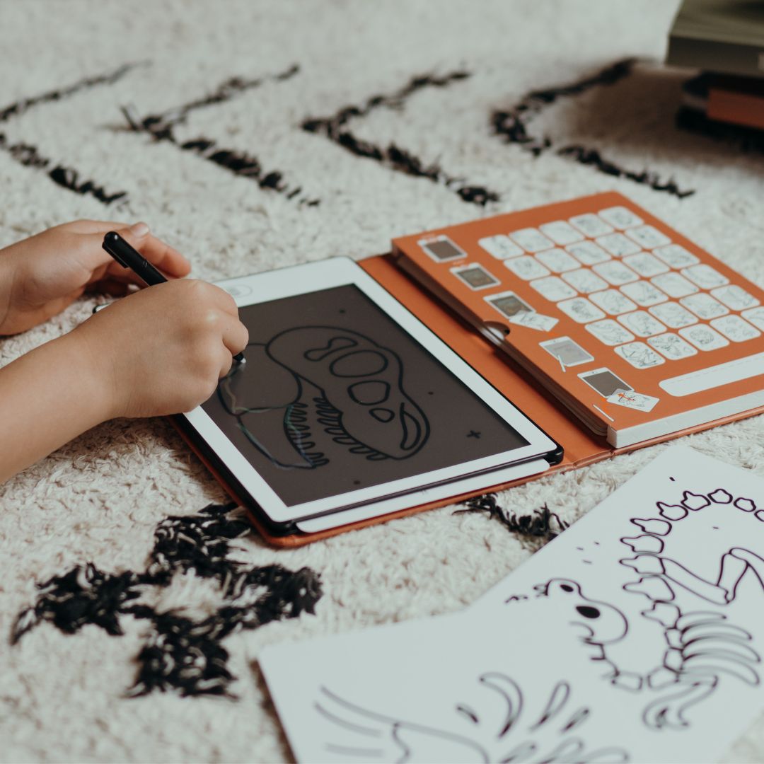 Kidywolf - Kidydraw-mini refill navulling - 60 kaarten dinosaurs and galaxy