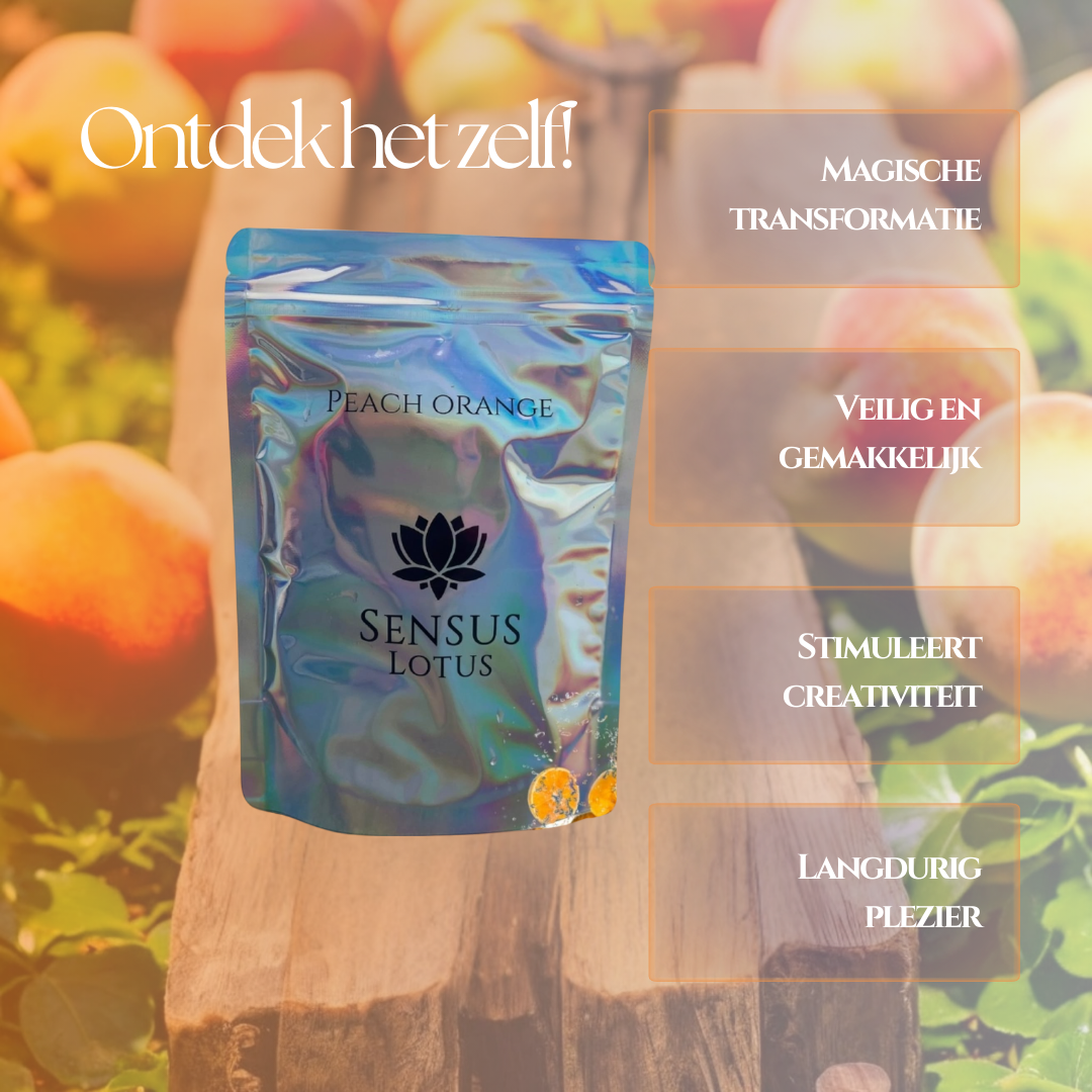 Sensus Lotus - Magisch Badpoeder Peach Orange