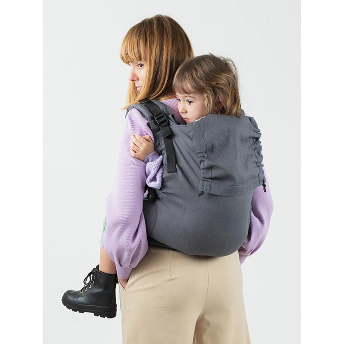 Isara - Preschooler Graphite Linen - Ergonomische Draagzak