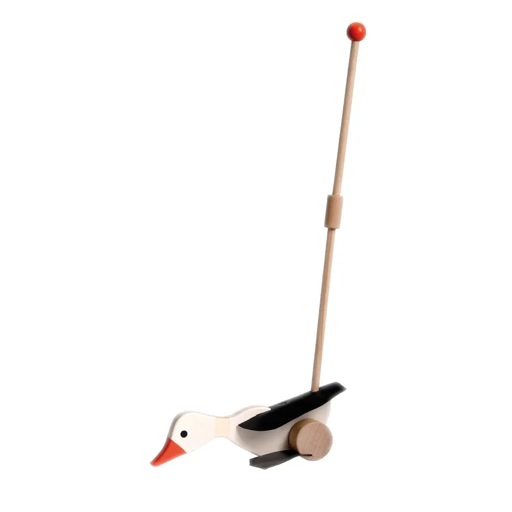 Egmont Toys - Duwfiguur gans van hout