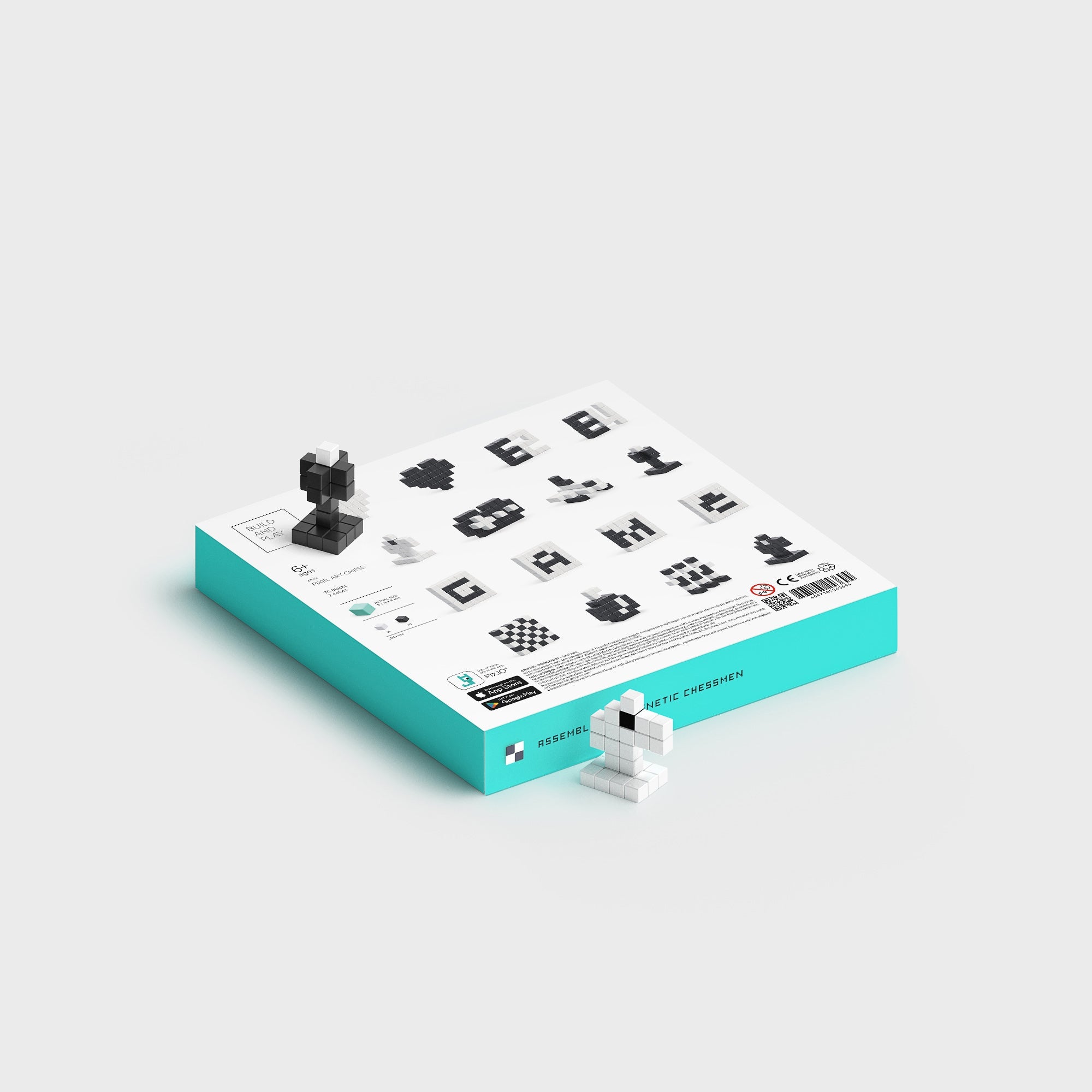 Pixio - Boardgame Pixel Art Chess - 70 magneetblokjes