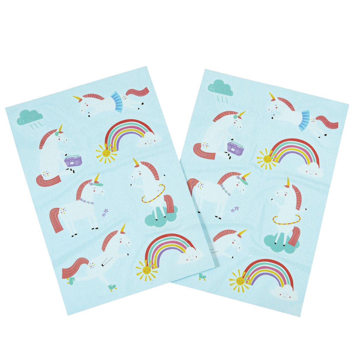 Rex London - Kinder tatoeages - Eenhoorn (18 stuks)