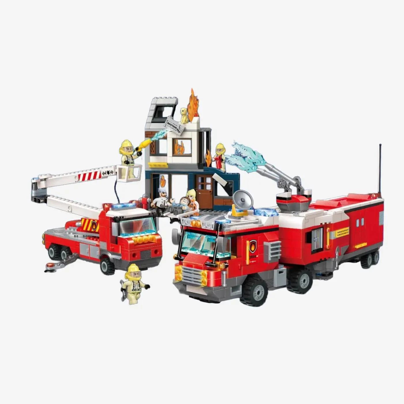 BlueBrixx - Brandweer Grote Brandweer Operatie (996 bouwstenen) 6+ jaar - bouwset