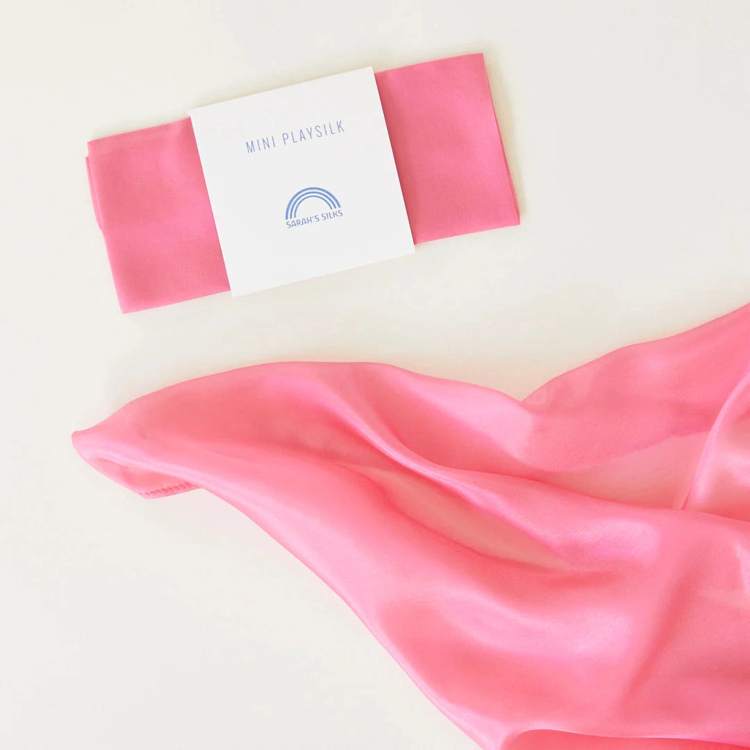 Sarah's Silks Mini Speelzijde Rose - 53x53cm