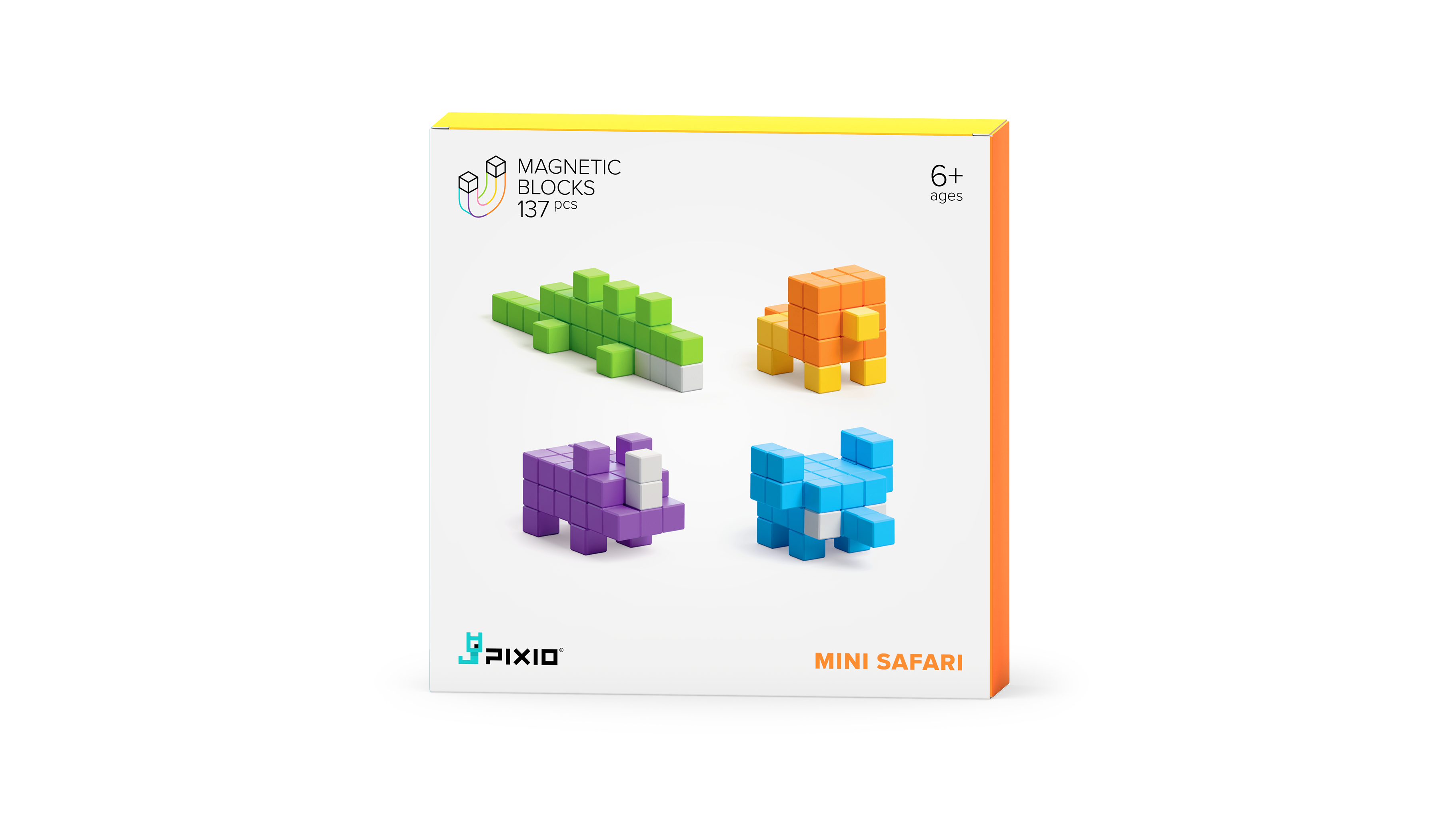 Pixio - Story Mini Safari - 137 magneetblokjes