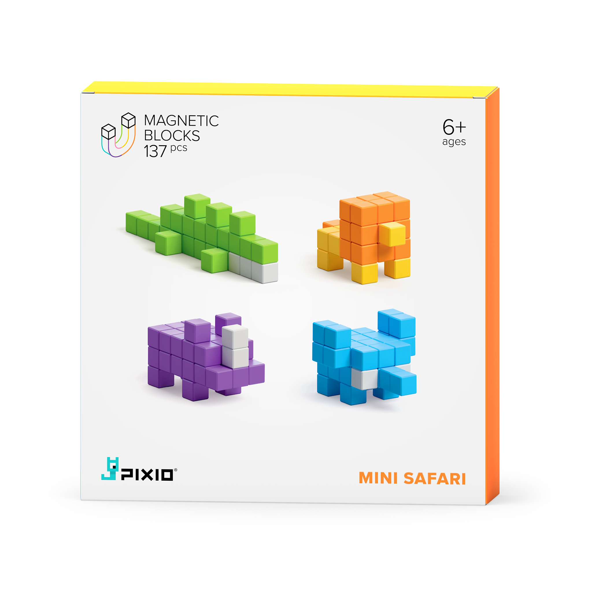 Pixio - Story Mini Safari - 137 magneetblokjes
