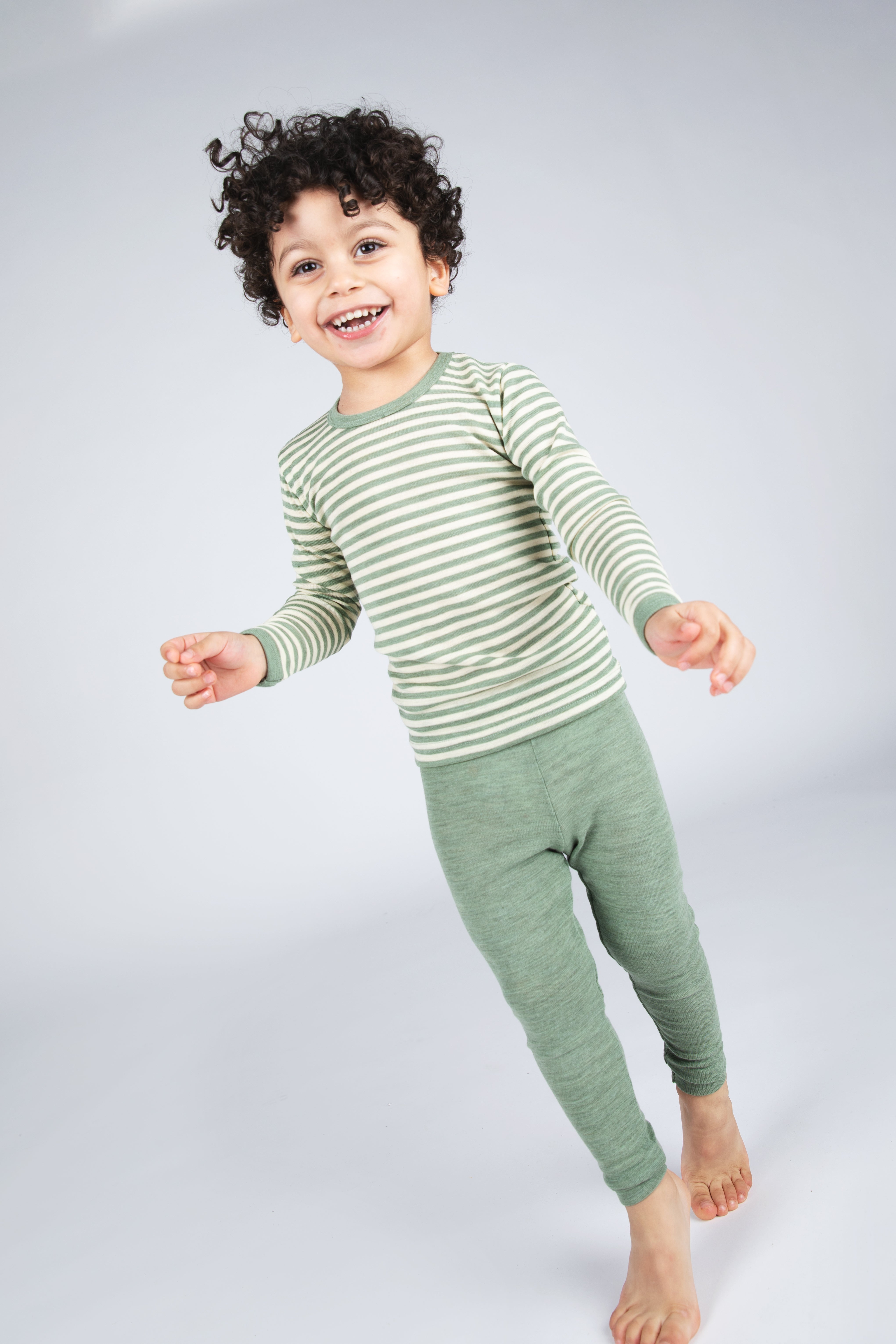 Engel Natur - Kinder Legging - Saliegroen Mélange