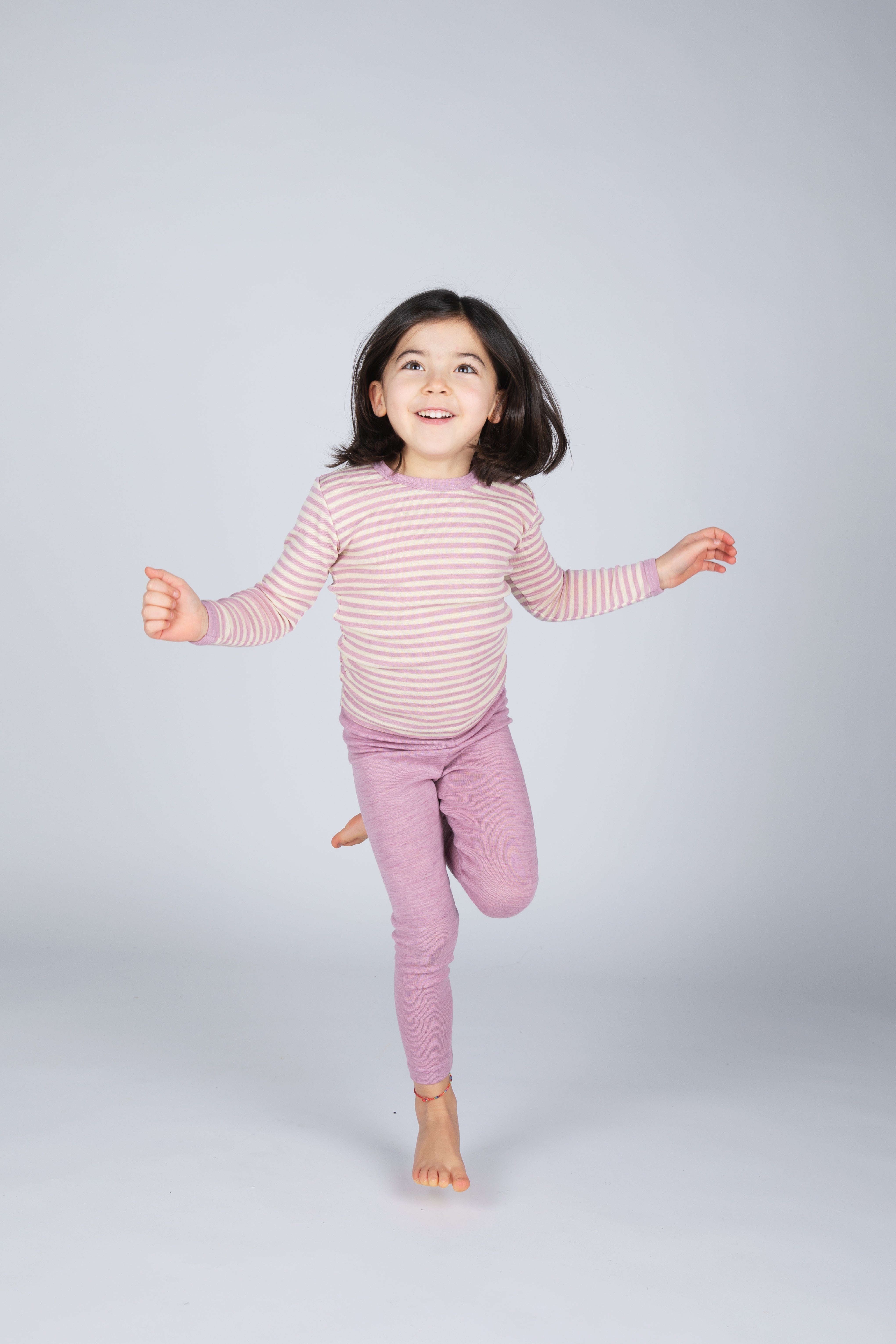 Engel Natur - Kinder Legging - Rosewood Mélange