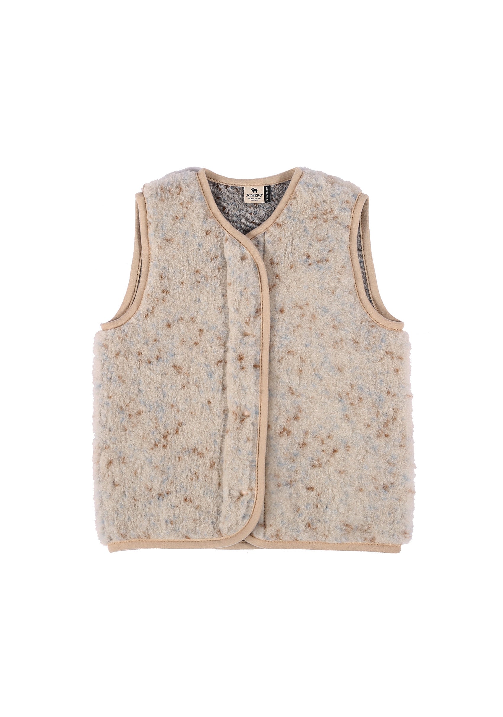 Alwero Jr - Vest of bodywarmer Tyb light - Multi Beige - 100% wol