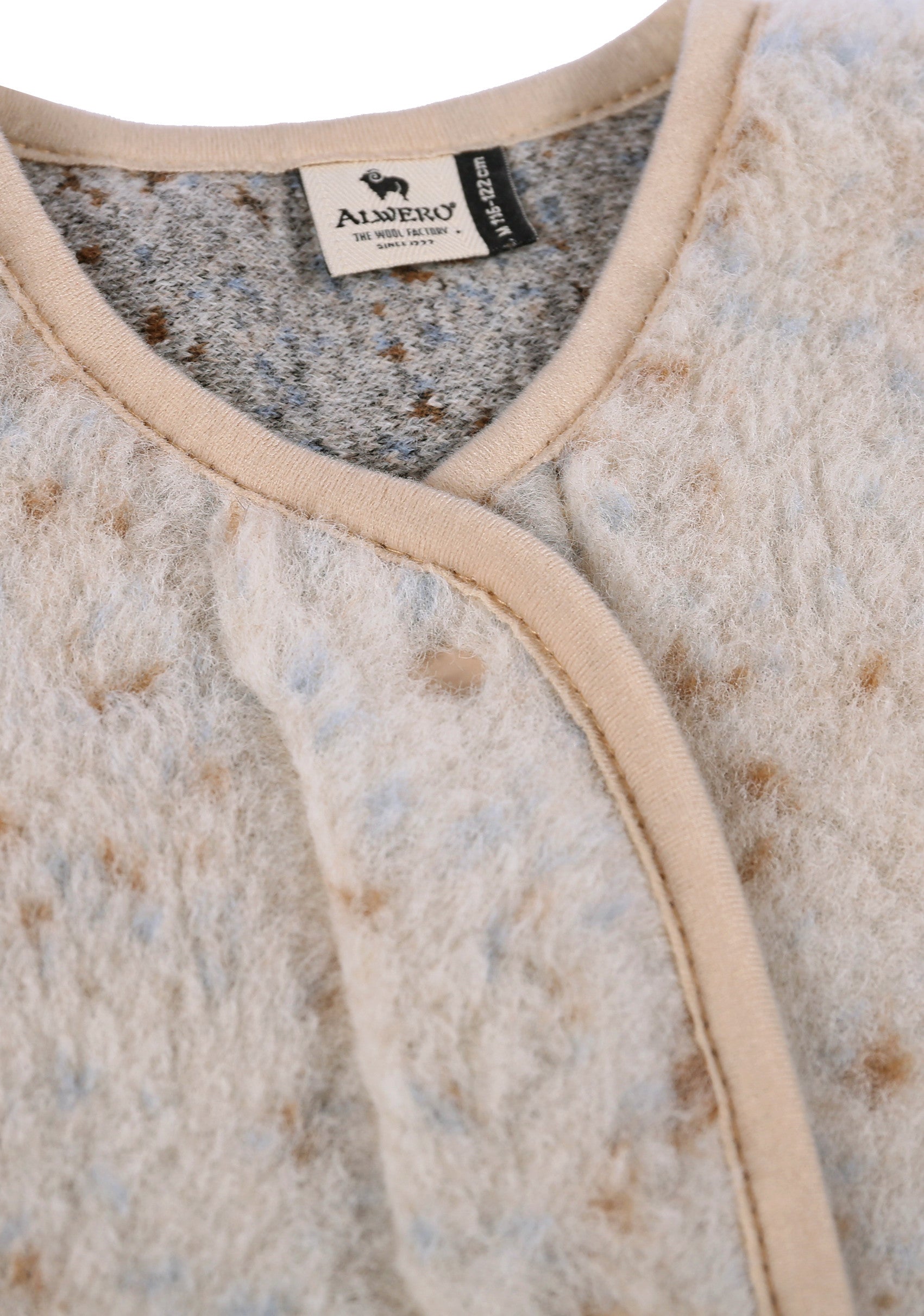 Alwero Jr - Vest of bodywarmer Tyb light - Multi Beige - 100% wol