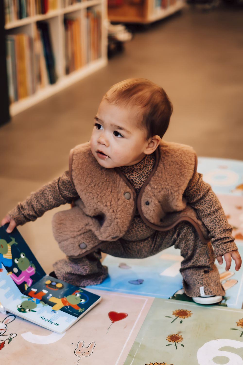 Alwero Jr - Vest of bodywarmer Tyb light - Rugby Tan - 100% wol