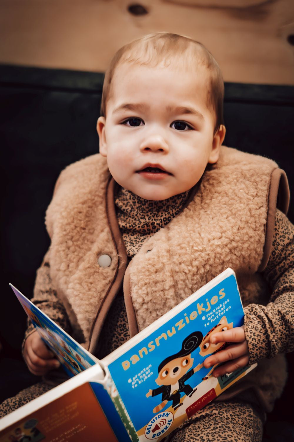 Alwero Jr - Vest of bodywarmer Tyb light - Rugby Tan - 100% wol