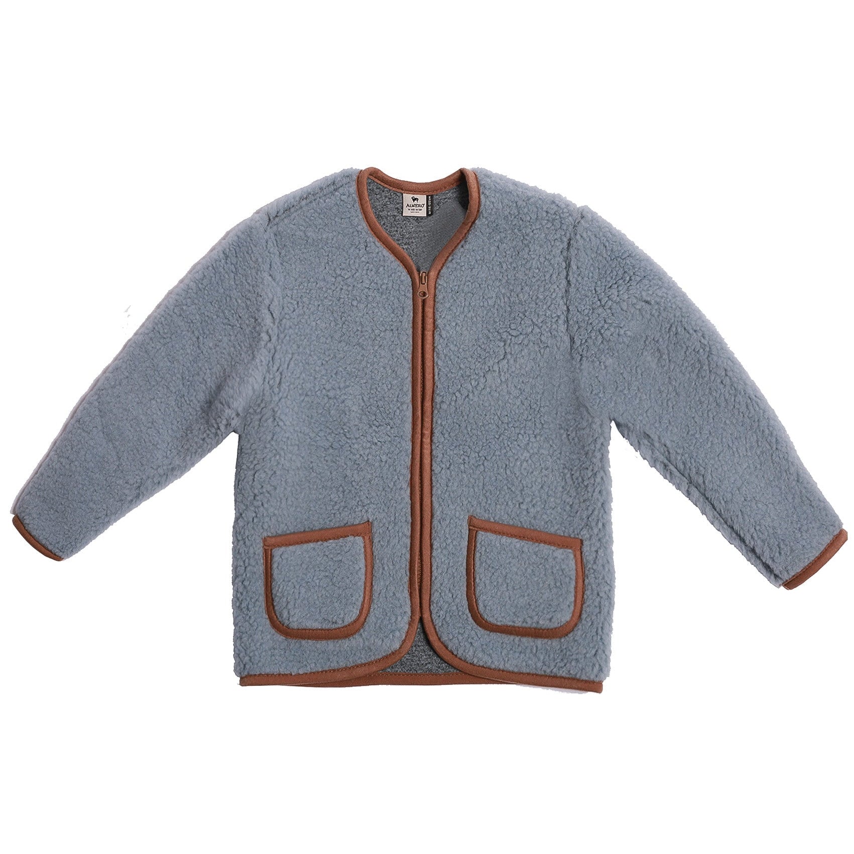 Alwero Jr - Jas Vestje Koru Light - Icy Blue 100% wol