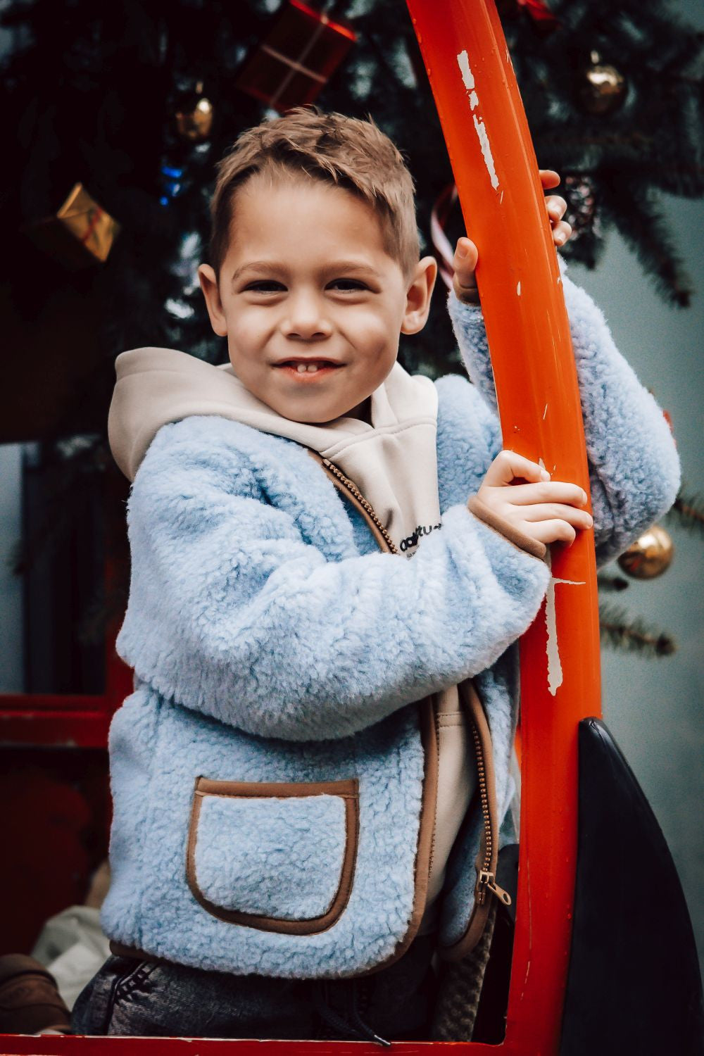 Alwero Jr - Jas Vestje Koru Light - Icy Blue 100% wol