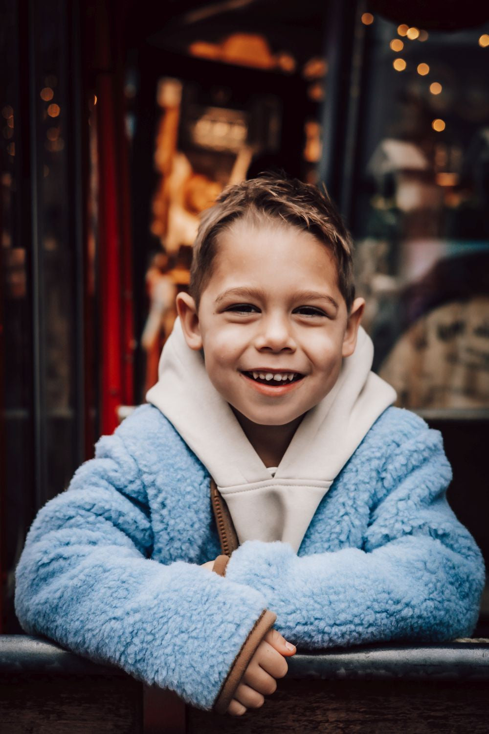 Alwero Jr - Jas Vestje Koru Light - Icy Blue 100% wol