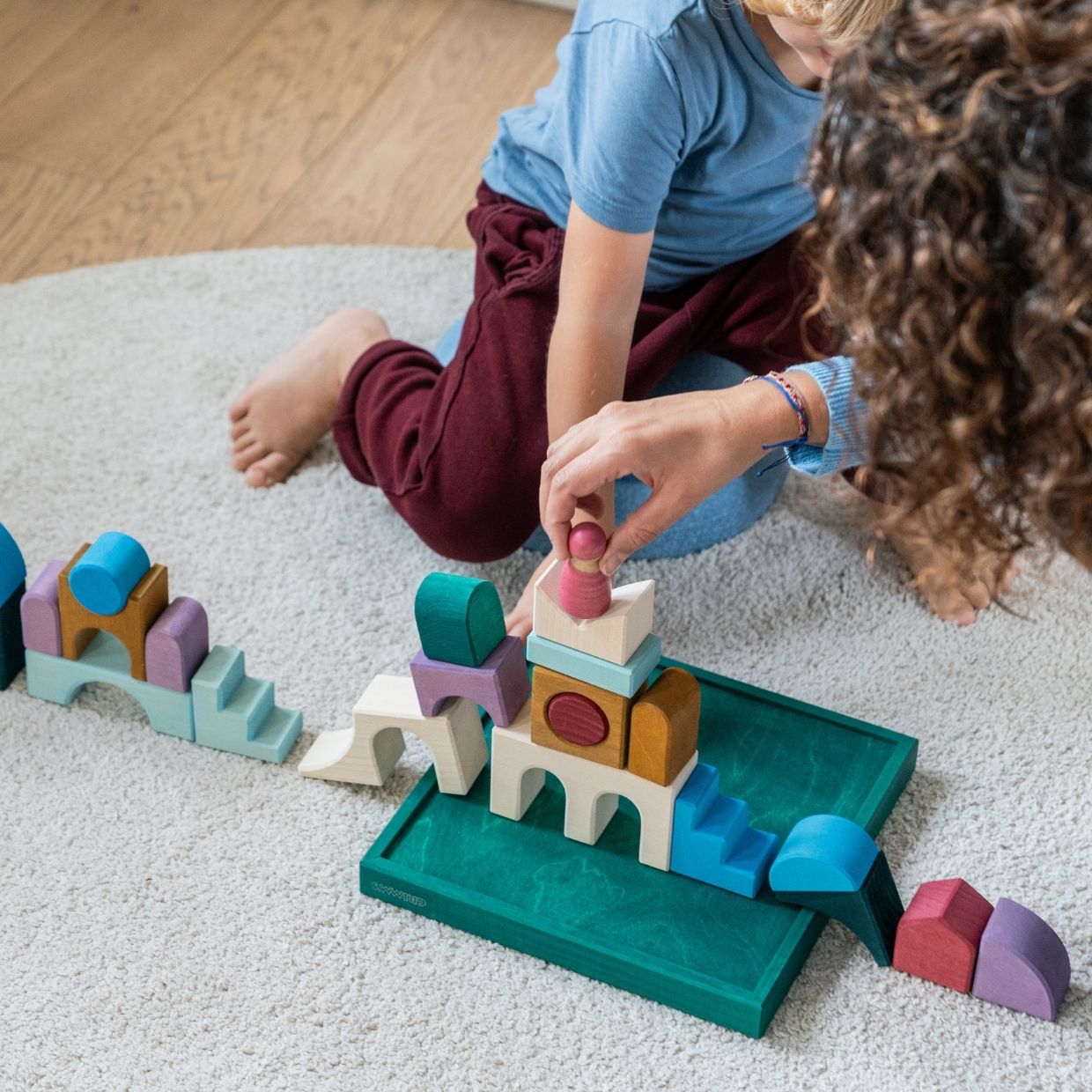 Grimm's - Houten Blokken Speelset Verdiepingen