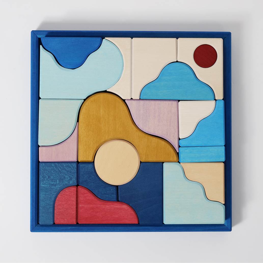 Grimm's - Houten Blokken Speelset Wave