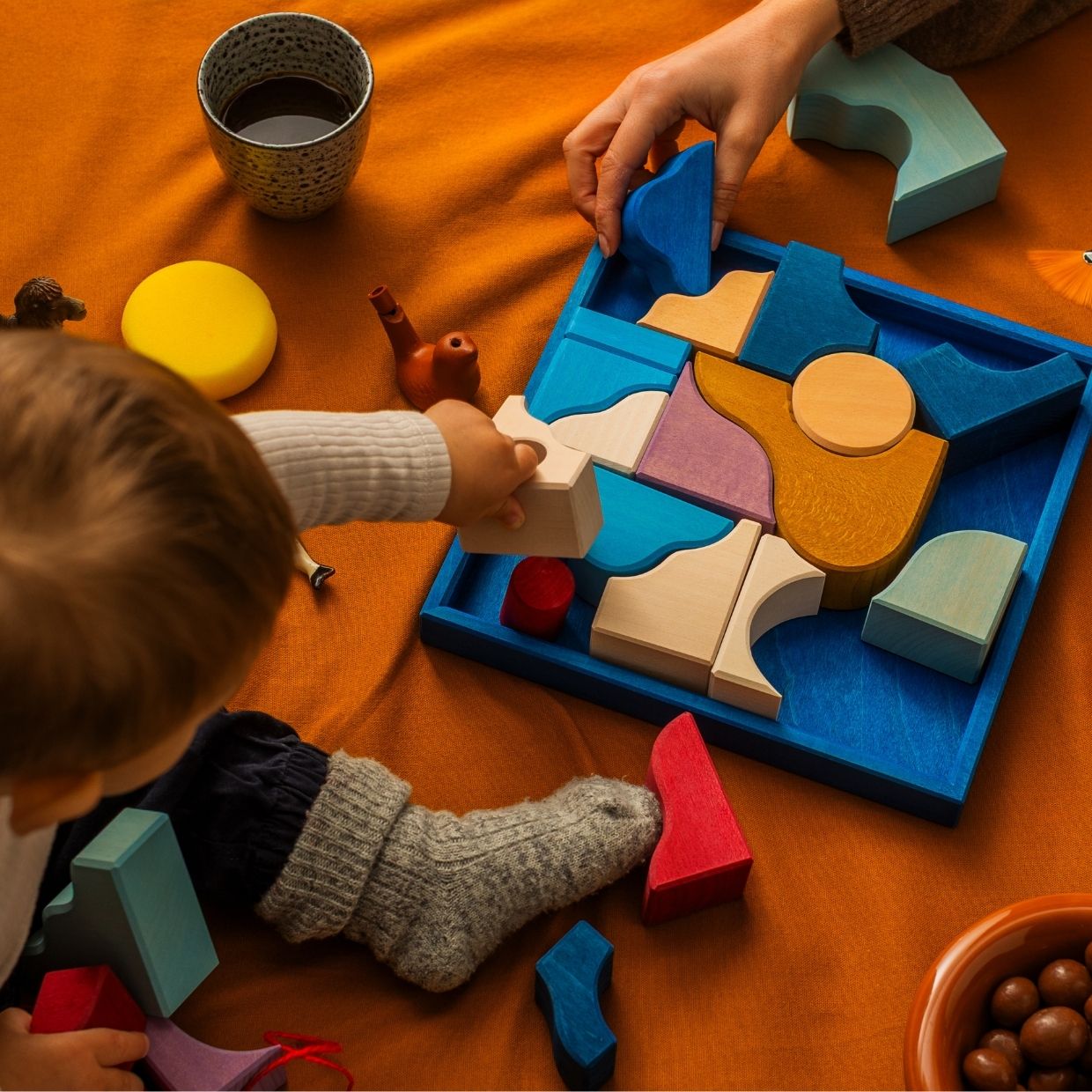 Grimm's - Houten Blokken Speelset Wave