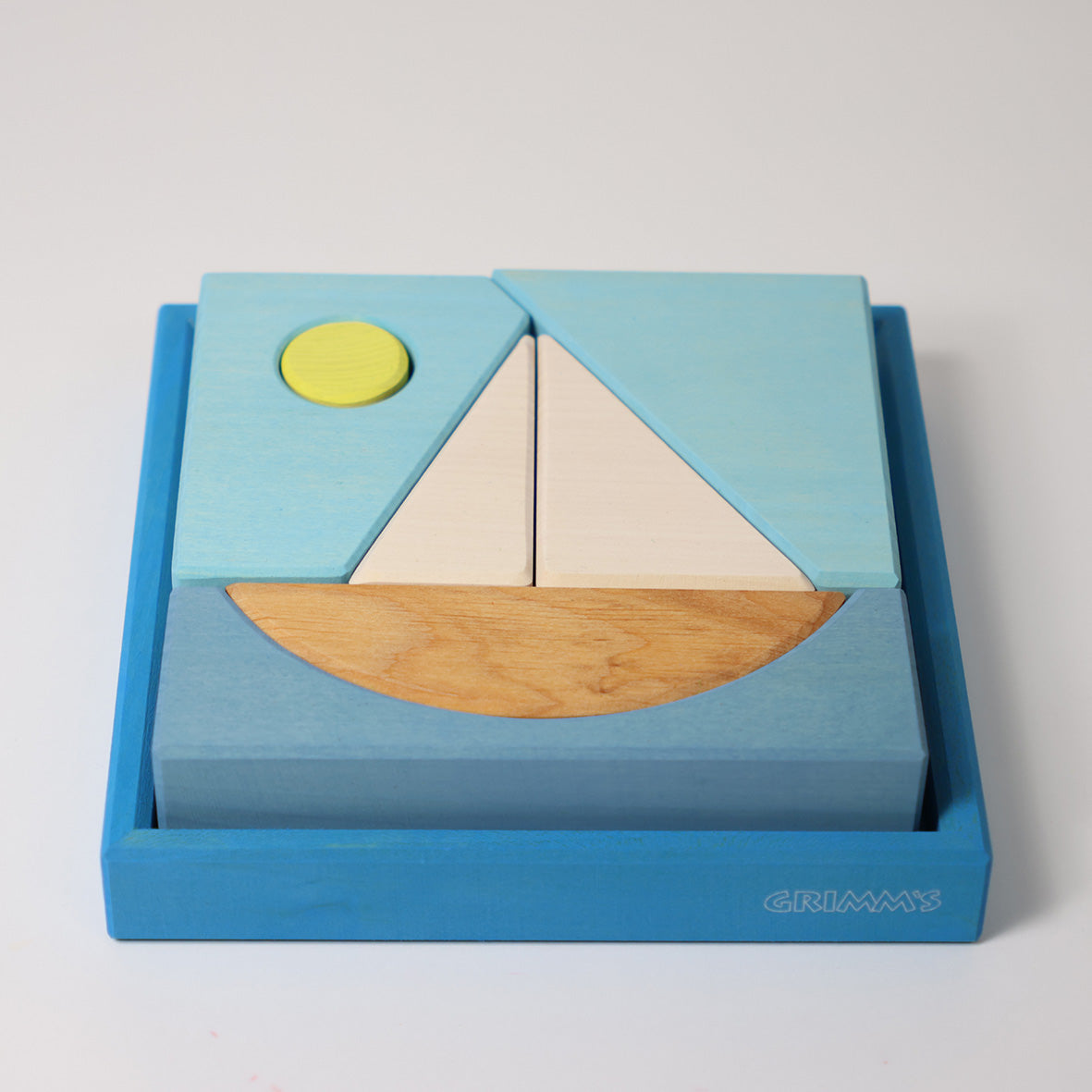 Grimm's - Houten Blokken speelset Blauw