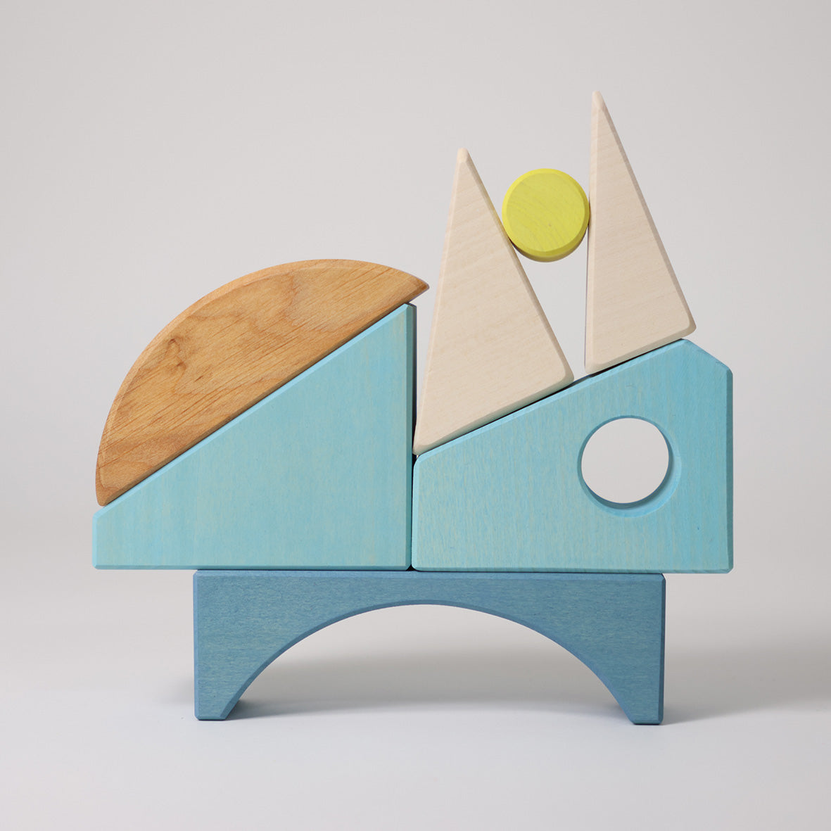 Grimm's - Houten Blokken speelset Blauw