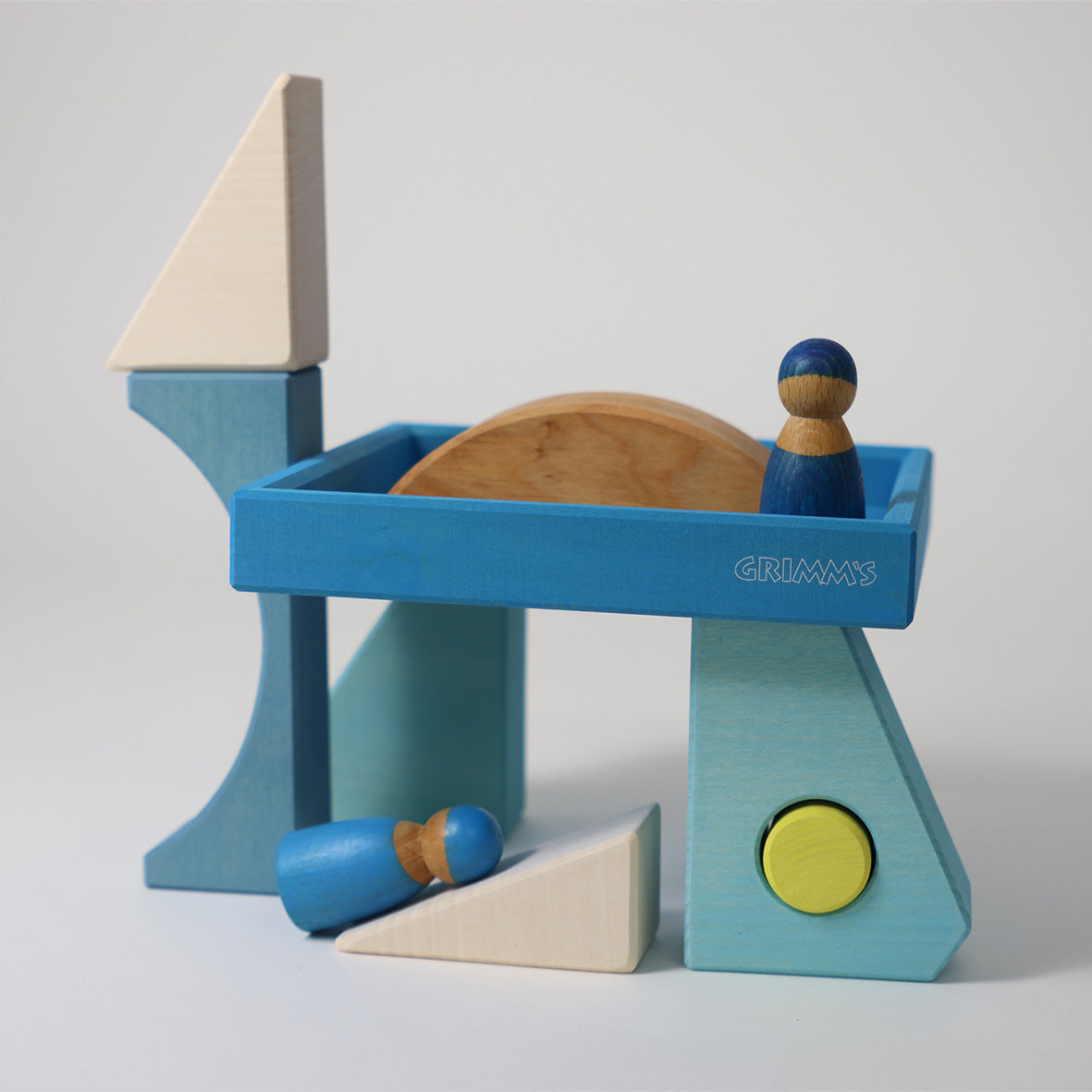Grimm's - Houten Blokken speelset Blauw