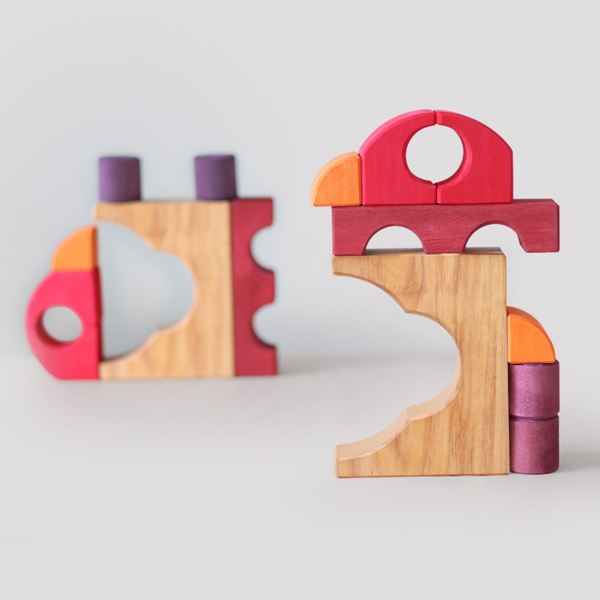 Grimm's - Houten Blokken speelset Rood