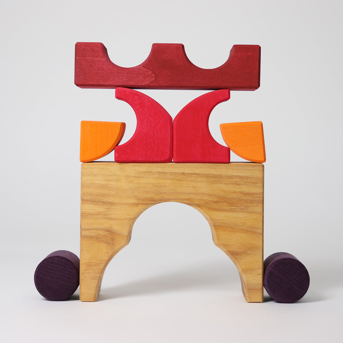 Grimm's - Houten Blokken speelset Rood