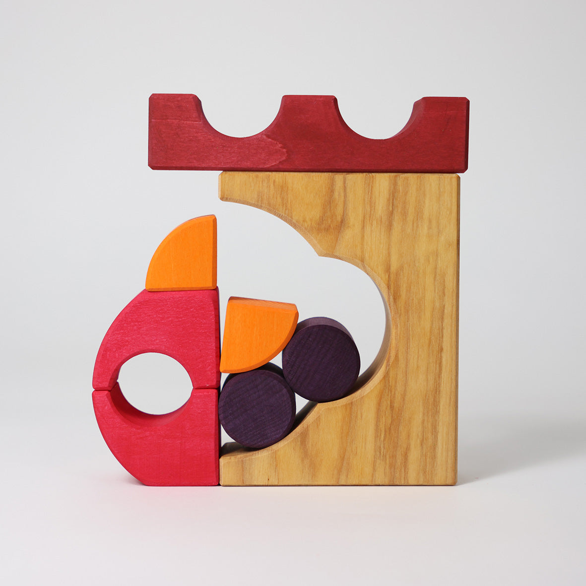 Grimm's - Houten Blokken speelset Rood