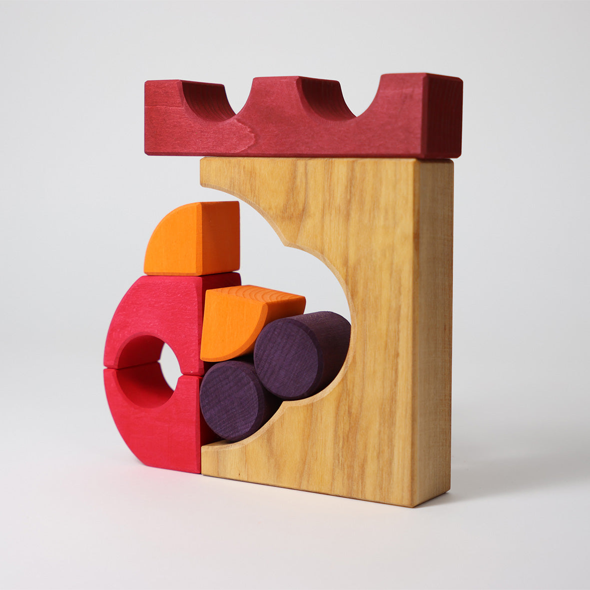 Grimm's - Houten Blokken speelset Rood