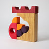 Grimm's - Houten Blokken speelset Rood