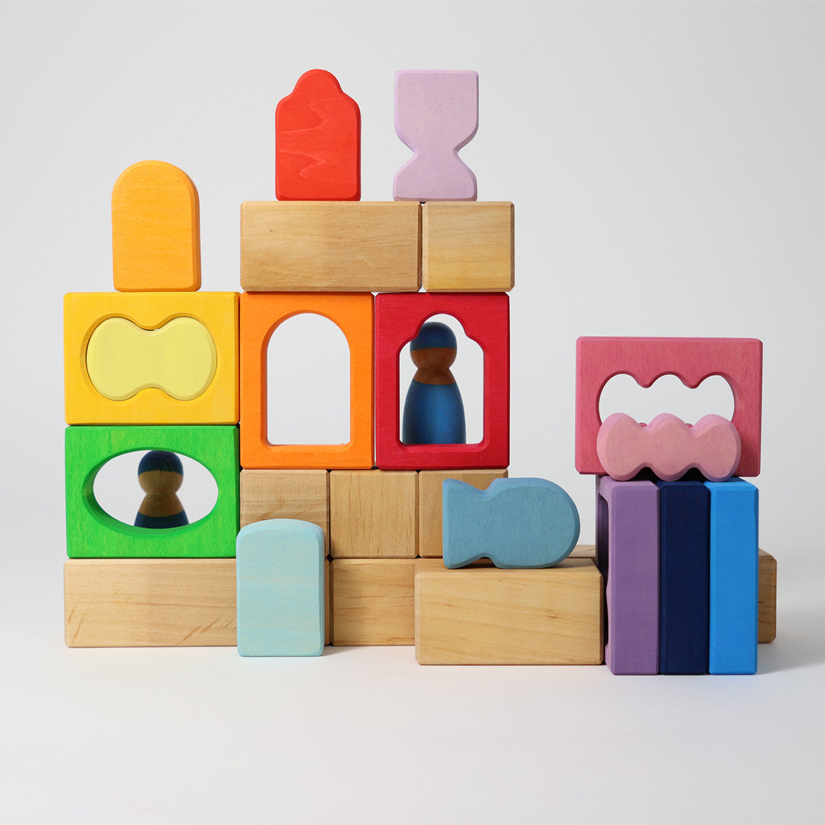 Grimm's - Houten Blokken speelset Ramen