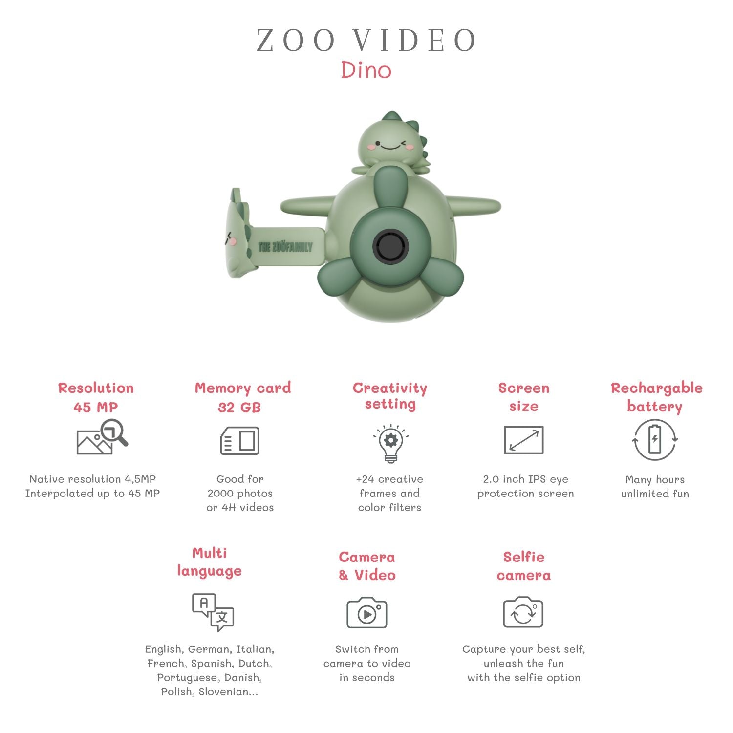 The Zoofamily Zoo Video Dino groen