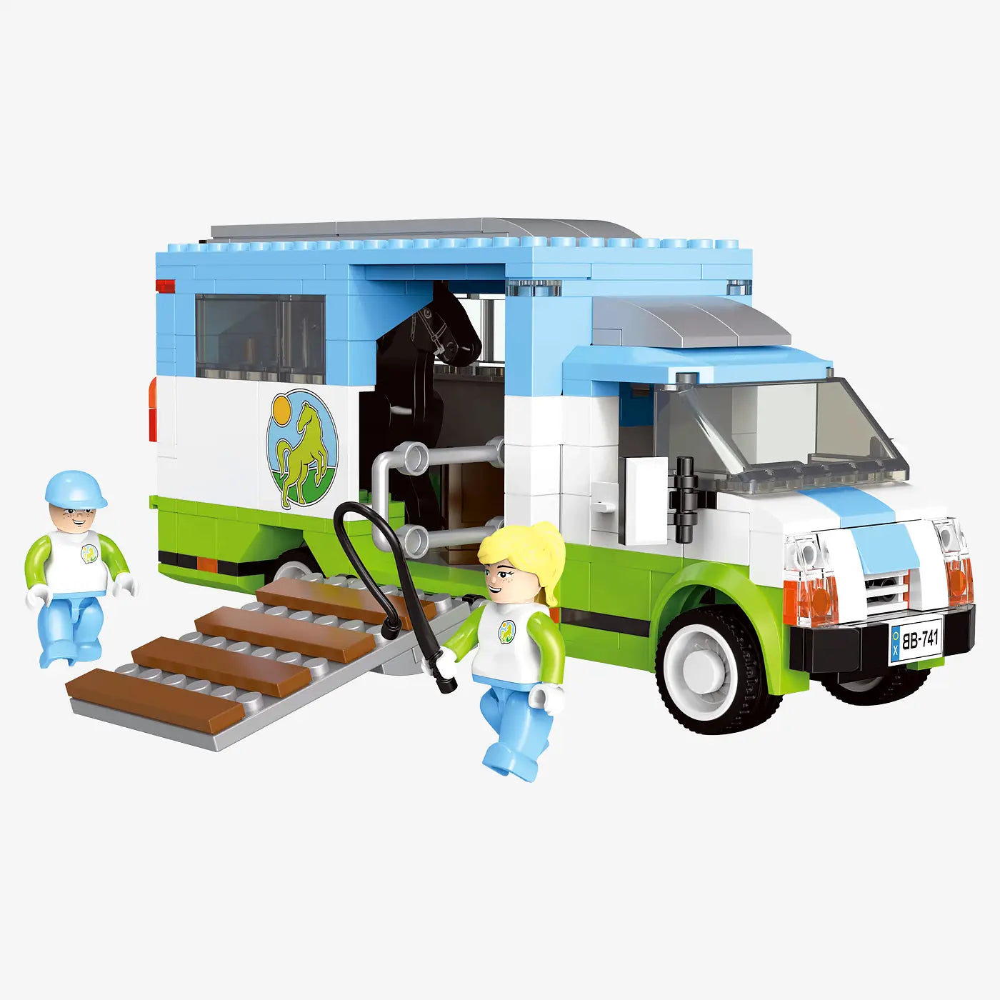 BlueBrixx - Paardentransporter (341 bouwstenen) 6+ jaar - bouwset