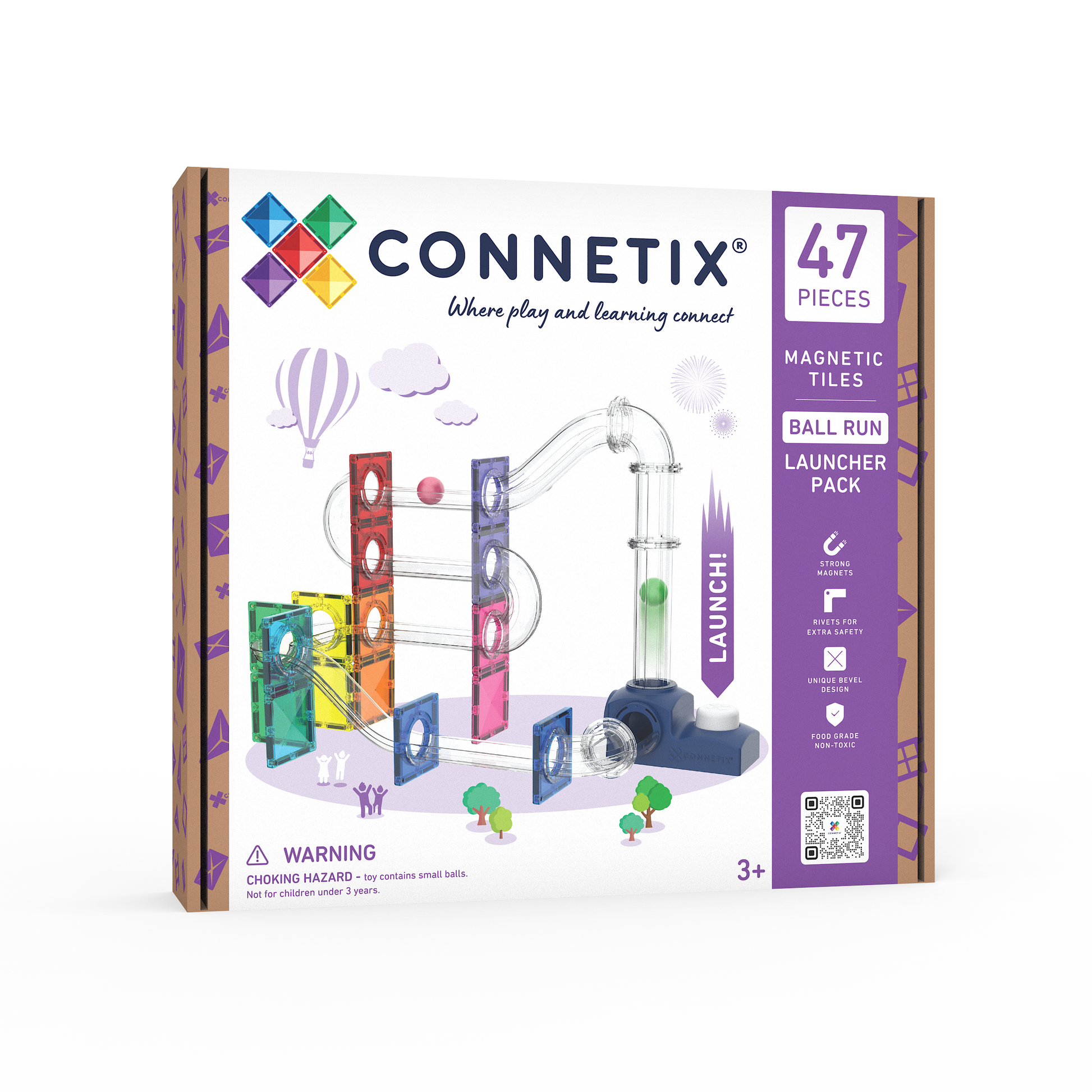 CONNETIX - Knikkerbaan Lanceerder set 47 stuks