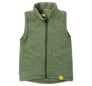 Engel Natur - Wol Kinder Bodywarmer met Rits - Tijm Mélange