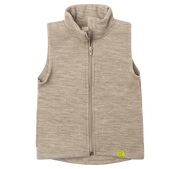 Engel Natur - Wol Kinder Bodywarmer met Rits - Berk Mélange