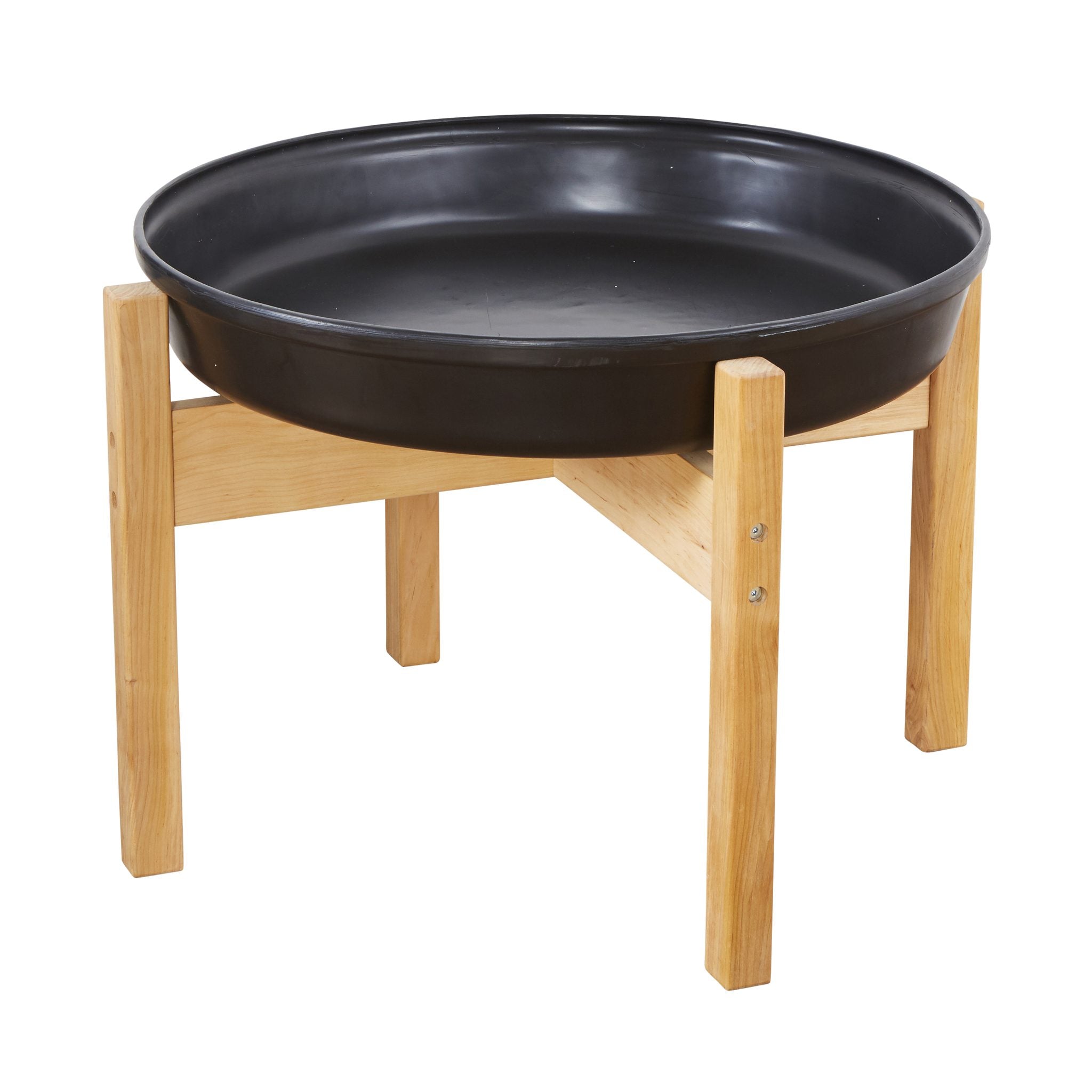 Cosy - Deep Spot Tray met Houten Standaard (H50 cm)