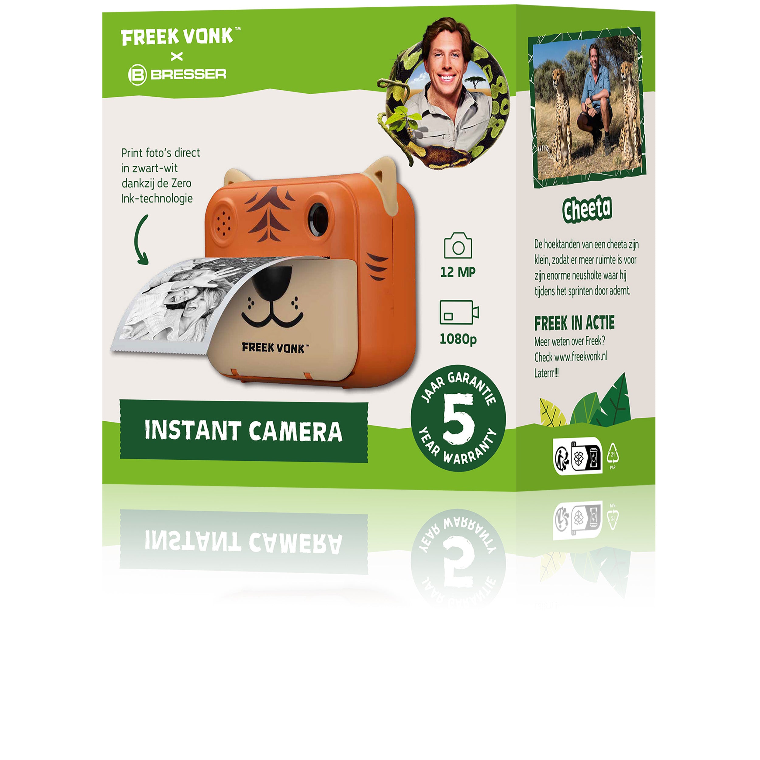 Freek Vonk - Instant Camera met ingebouwde zwart/wit printer - Bresser