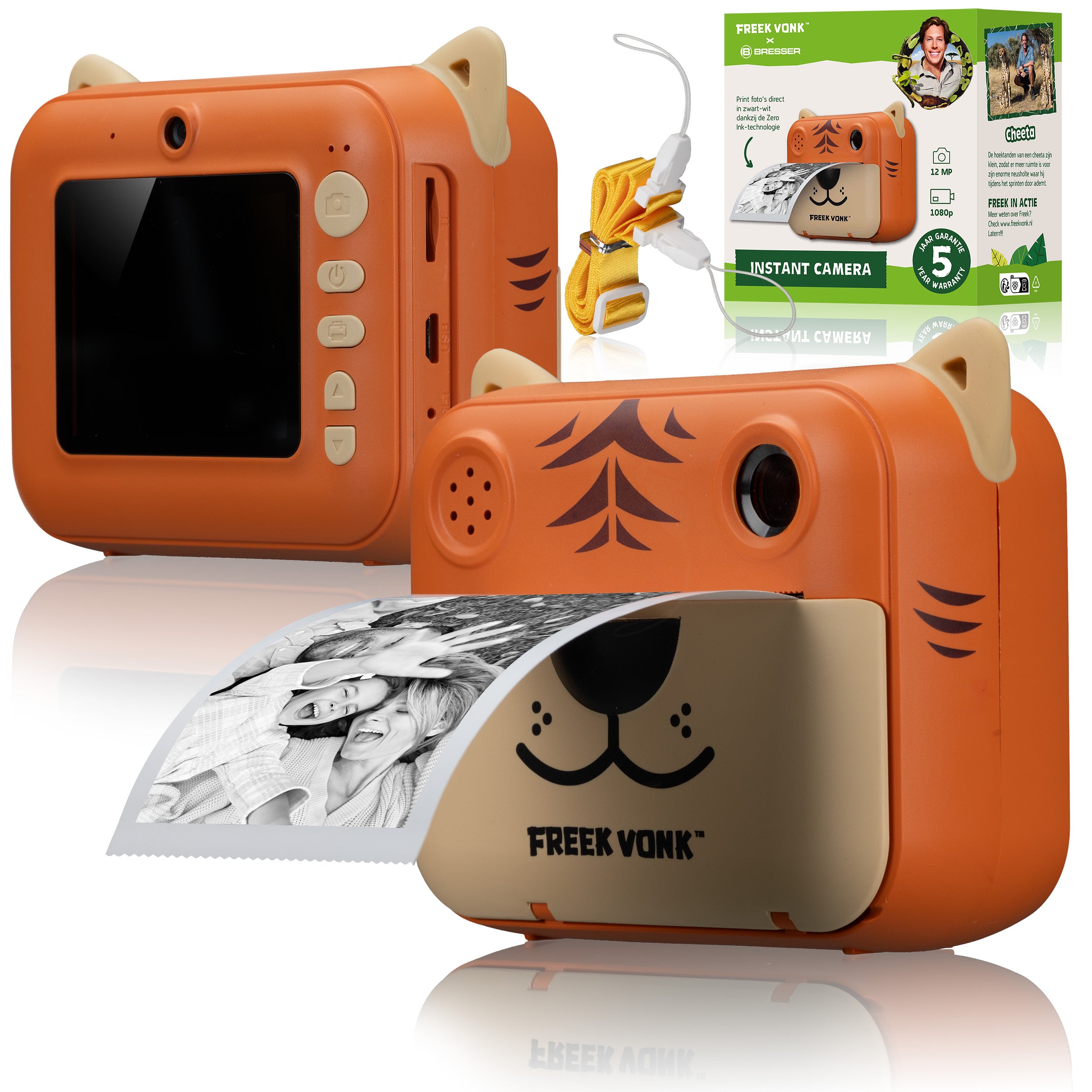 Freek Vonk - Instant Camera met ingebouwde zwart/wit printer - Bresser