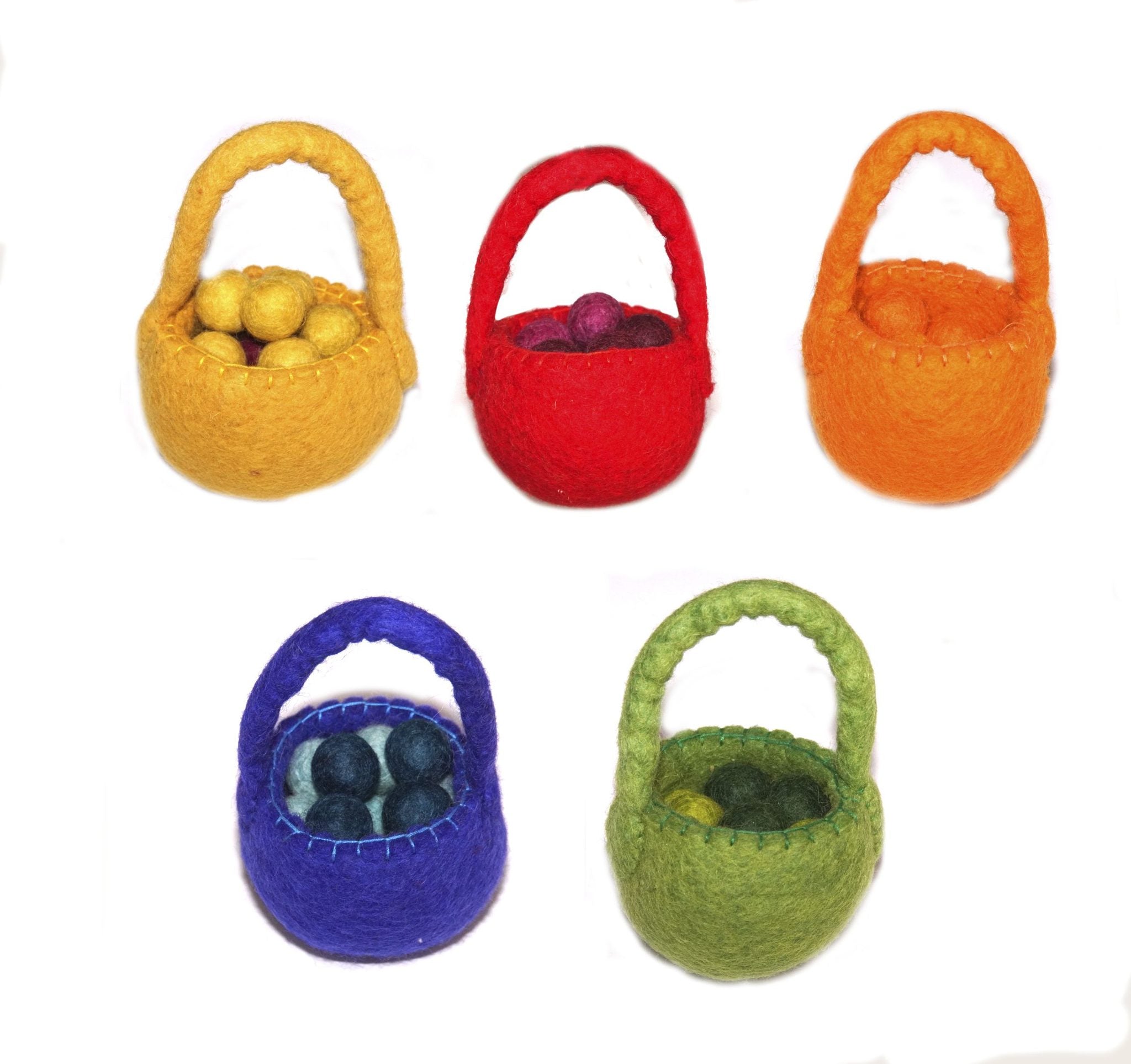 Cosy - Vilten Tassen en Ballen (5 stuks)