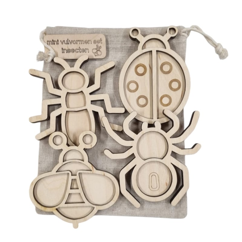 Kiddi - Mini vulvormen set Insecten