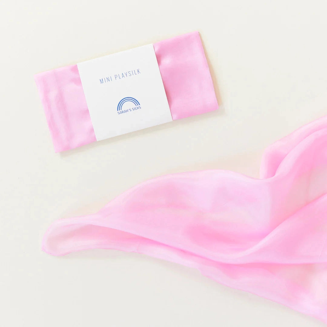 Sarah's Silks Mini Speelzijde Roze - 53x53cm