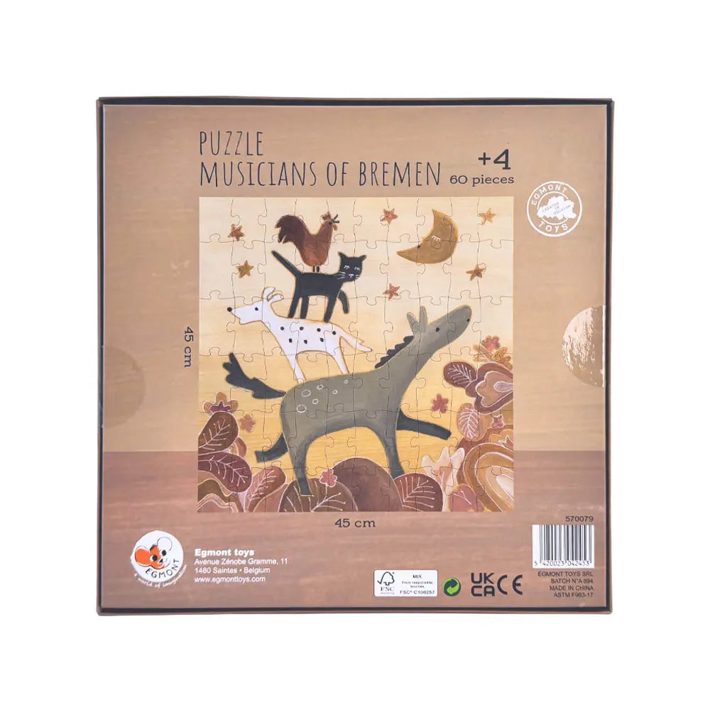 Egmont Toys - Puzzel Bremer stadsmuzikanten 60 stukjes