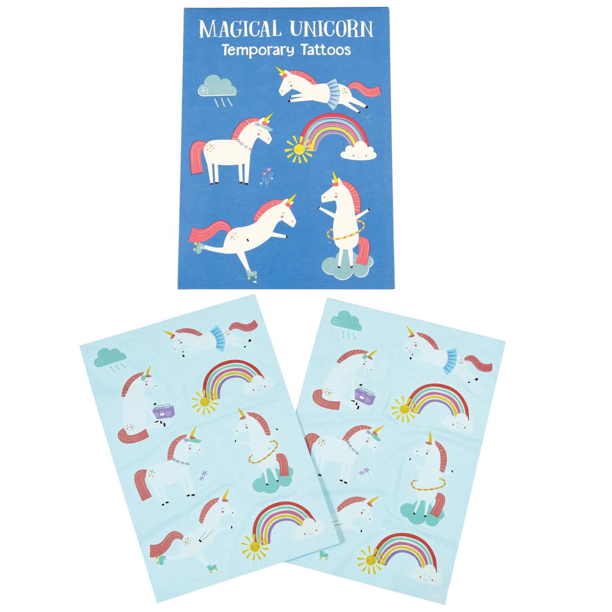 Rex London - Kinder tatoeages - Eenhoorn (18 stuks)