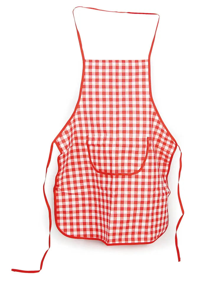 Egmont Toys - Kokset rood geruit met schort, muts en ovenwant