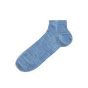 Joha - Wol Korte Wollen Sokken - Blauw