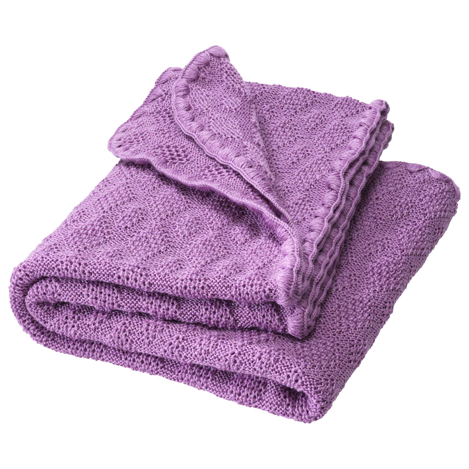 Disana - wollen (wikkel)deken 80x100cm gebreid Lilac