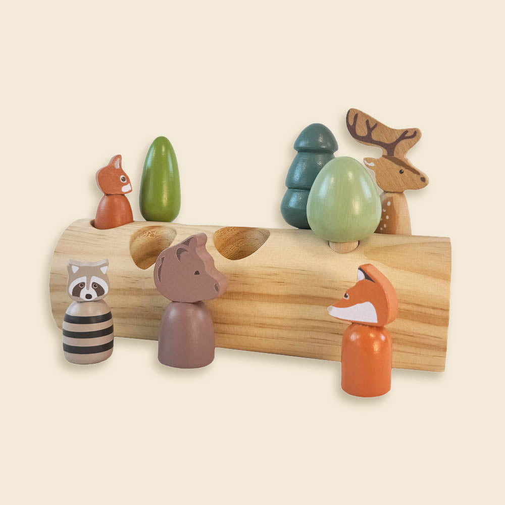Egmont Toys - Bosdieren in een boomstam