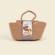 Egmont Toys - Houten fruit- en groenteset in juten mand