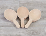 Cosy - Houten Lepels met Kort Handvat (3 stuks)